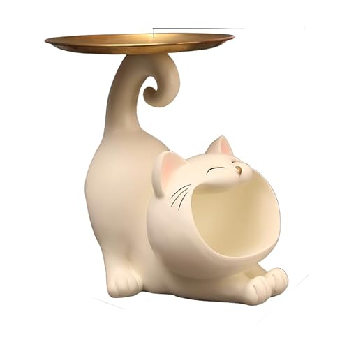 小物入れ 小物置き 面白い猫 スタイル1 F 雑貨 インテリア 小物収納 ネコ 鍵置き 置物 飾り かわいい おしゃれ プレゼント 贈り物 リビング 化粧卓 口紅スタンド トレイ アクセサリーホルダー ホームデコレーション アンティーク アニマル 動物
