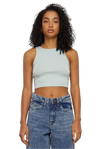 Urban Classics Top da Donna con Costine Incrociate Canottiera, Menta Gelata, XL