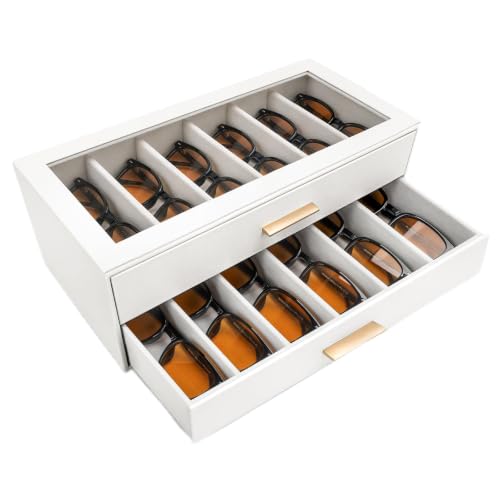 Image of Travel Sunglasses Organizer, Sunglasses Travel Case for Multiple Pairs, Multiple Glasses Travel Case for Women, Men