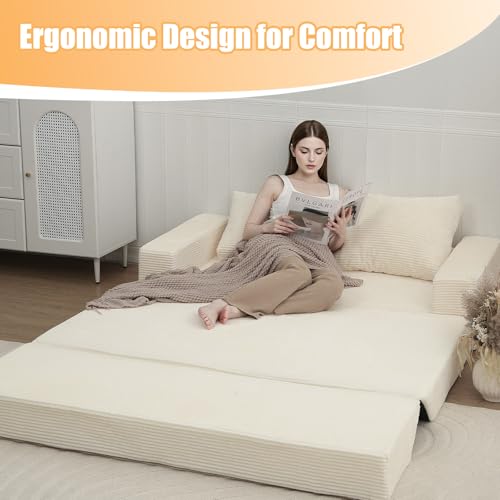 Sofá cama convertible sin montaje y lavable para ahorrar espacio en casa 5