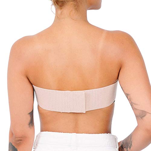 Breast Implant Stabilizer Band, Post Surgery Breast Augmentation And Reduction Strap, Chest Belt, Breast Support Bandage, One Size Fits All (Beige) #TOP2