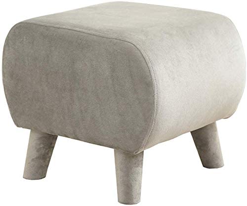 Tabouret de maquillage en bois massif avec pouf rembourré pour coiffeuse