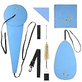 Meperg Saxophone Cleaning Kit, Saxophone Cleaner, Saxophone Cleaning Kit Alto Sax, Alto Saxophone Cleaning Kit, Alto Sax Cleaning Kit, Saxophone Cleaner Kit, Sax Cleaning Kit, Saxophone Swab, Blue