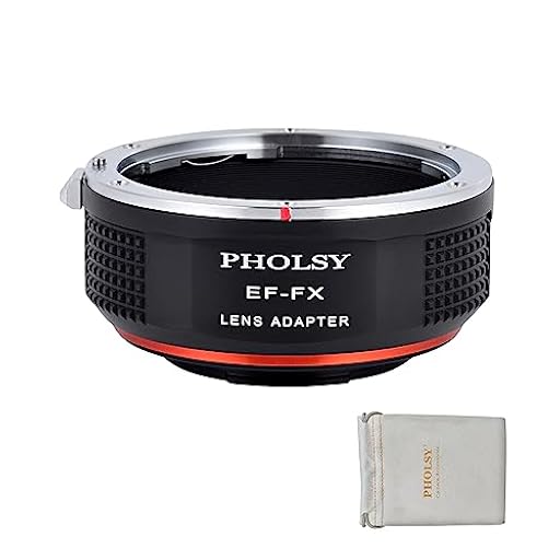 PHOLSY Adaptador de Objetivos Enfoque Manual EF a FX para Lente de Montura Canon EF EF-S y Cuerpo de Cámara Fujifilm X Montura, X-H2S, X-Pro3, X-T5, X-T4, X-T3, X-S20, X-S10, X-T30II, X-E4 etc. | Ya disponible en tu tienda friki favorita! En mundofriki.es!