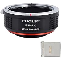 PHOLSY Adaptador de Objetivos Enfoque Manual EF a FX para Lente