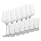 Gabriel-Glas | StandArt und Mundgeblasene Gold Edition jeweils in Geschekkarton (Gold Verkostungsset für 6 Personen)