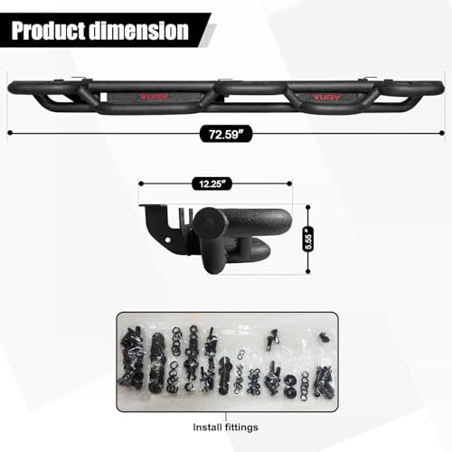 Estribos para Jeep Wrangler JL 2018-2025 Juego 2 miniatura 7