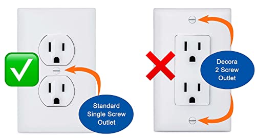 image for 6-Pack Safety Innovations Self-Closing Outlet Covers (For Center Screw