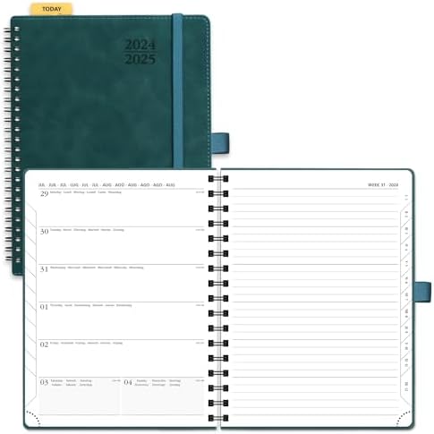 POPRUN Wochenplaner 2026 - Terminkalender A5 Mit Ringbindung