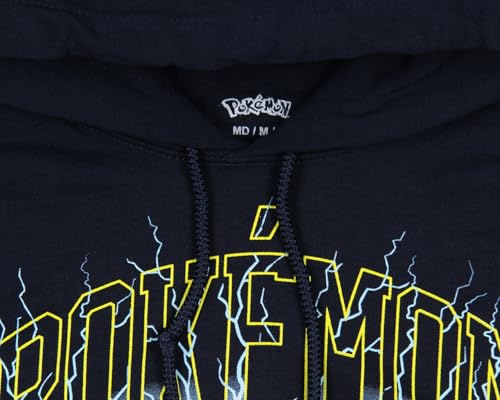 Seven Times Six Pokemon Men's Pikachu Lightning Logo Pullover Hoodie Hooded Sweatshirt4