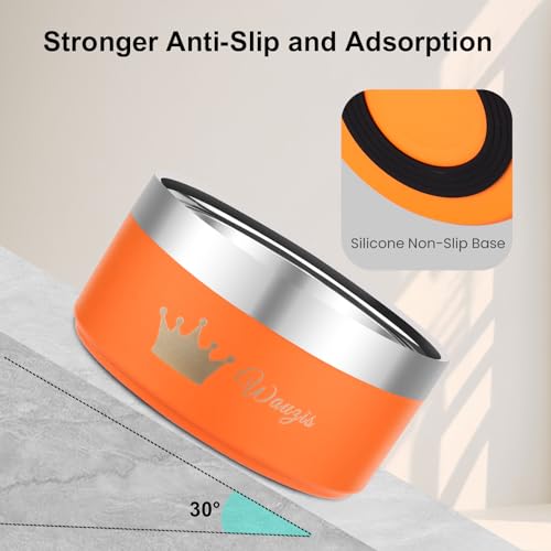 EinzigGeschenk Hundenapf Personalisiert, Personalisierte Metall Katzen- und Futternapf Hund & Wassernäpfe Mit Gravur Namen für Haustiere Geschenke, 10 Farben, 5 Größen (740 ML)