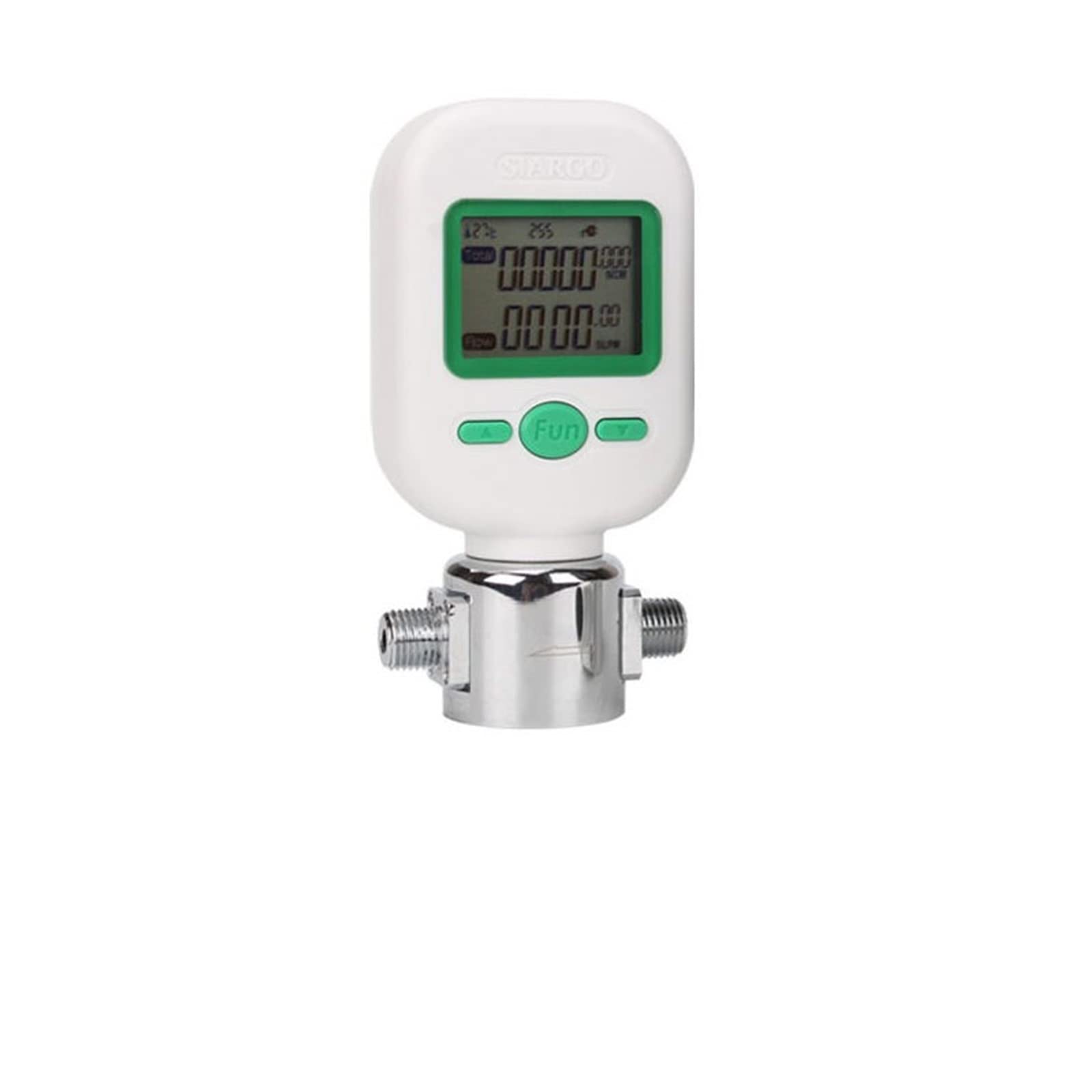 Kogedss Mf5706(0-25L) Water Flow Meter, Digital Ultrasonic Flow Meter Mf5706 0-10L/25L Mf5712 0-200L Gas Mass Flow Meter Compressed Air Nitrogen Oxygen Digital Flowmeter(Mf5706(0-25L))