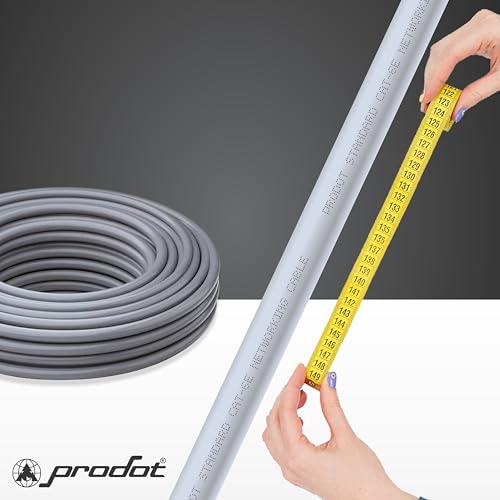 Image of ProDot Cat 6e 100 Meter Ethernet Cable /Lan Cable /Network Cable I High Speed 250MHZ I Weatherproof /UV Resistant I RJ45 Lan Cable I -10 To 60 Weather I Solid Conductor I 4 Pair Without Connector