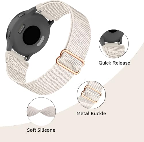 4 correas elásticas de nilón para reloj 18mm Garmin miniatura 3