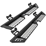 Hooke Road 09-14 F150 Running Board Side Step Bars for 2009-2014 Ford F-150 SuperCrew Cab, Drop Down Offroad Rocker Guard Nerf Bars w/Non-Slip Stainless Steel Pads