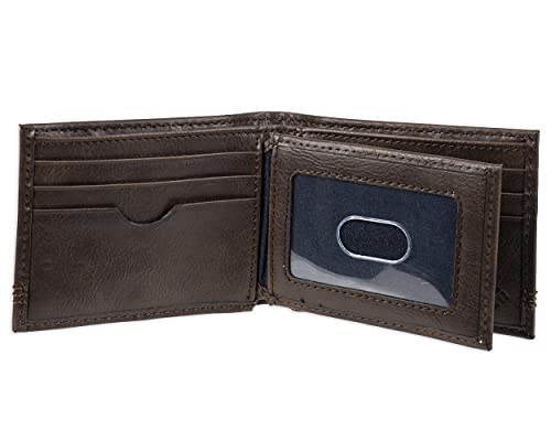 Columbia Men's Leather Extra Capacity Slimfold Wallet #TOP3