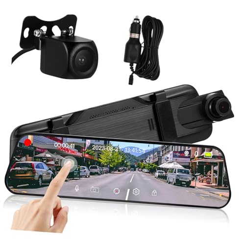 Caméra dash cam rétroviseur élimine les angles morts avec sa vision nocturne de recul
