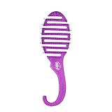 Wet Brush Hair Brush Shower Detangler, Purple Glitter Color, Shower Hair Brush with Soft Bristles Minimizes Pain and Protect Against Split Ends and Breakage for Men, Women, and Kids