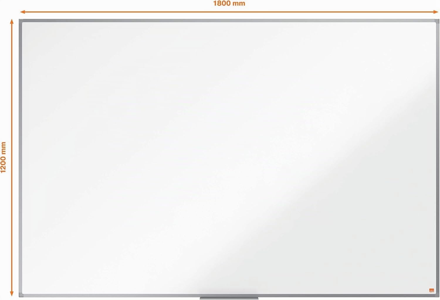 Nobo Amazon Exclusive Stahl-Magnettafel 200 x 100 cm – Trocken abwischbare Memotafel mit Aluminiumrahmen und Stifthalter, magnetische Wandtafel für Büro, Zuhause, Klassenzimmer
