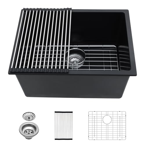Lordear Granite Composite Laundry Sink 24×18 Inch