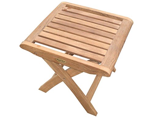 Royal-Teak-Collection-Outdoor-Footrest-Kiln-Dried-Teak-Square-Wooden-Foot-Stool-for-Patio-Deck-and-Poolside-Weather-Resistant-Ergonomic-Foot-Rest-FTSTL Royal Teak Collection Outdoor Footrest, Kiln-Dried Teak Square Wooden Foot Stool for Patio, Deck, and Poolside, Weather-Resistant Ergonomic Foot Rest (FTSTL) - Image 1