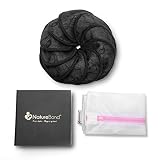 NatureBond Laced Washable Nursing Pads Gift Box (10 pcs) Black Bamboo Breast Pads for Breastfeeding,