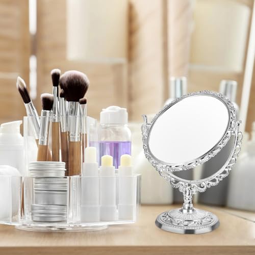Espejo de Maquillaje Redondo Vintage de Doble Cara GALPADA miniatura 6