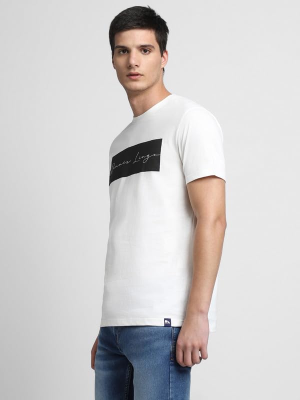 Image of Dennis Lingo Men's Cotton Graphic Print Crew Neck Regular Fit T-Shirts