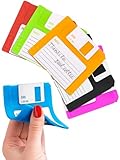 MOSBUG Set of 6 Floppy Disk Coasters - Fun, Colorful Decoration for your Table | GR8 Gift for Computer Enthusiasts, Free E-Book