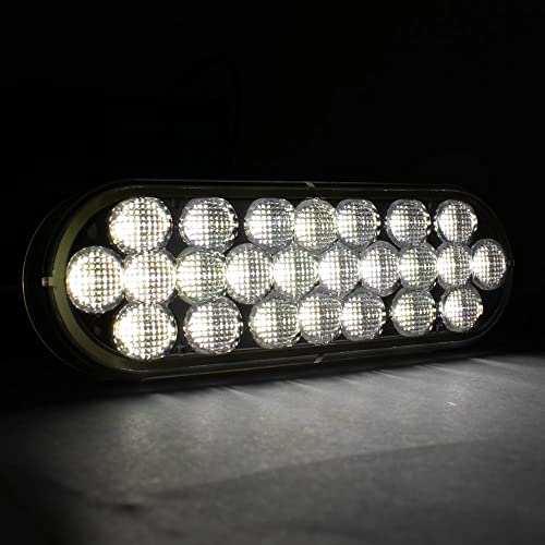 Lámpara LED trasera ovalada blanca 6" Pro LED 624C miniatura 3