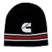 Cummins Diesel Black, Red & White Striped Winter Beanie Cap