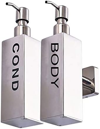 Soap Dispenser Stainless Steel Wall-Mounted Soap Dispenser Hotel Bathroom Kitchen Multi-Function Soap Dispenser Lotion Bottle Liquid Soap Dispenser Refillable Liquid Hand Soap (Size : 1PACK) ( )