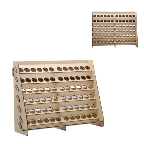 Craft Paint Storage - Holder for Vallejo With 72 Holes - Wall-Mounted Rack