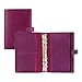 Filofax Finsbury Organizer, Personal Size, Raspberry - Traditional Grained Leather, Six Rings, Week-to-View Insert, Multilingual (C025305)
