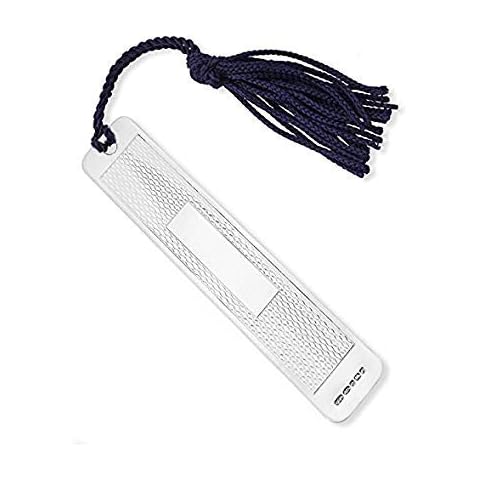 Sterling Silver Engine Turned Bookmark Cover