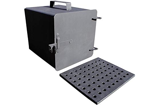 Ofen Gusseisen Gartenofen Räucherofen Gussgitter Räucherei Räucherkammer #r03