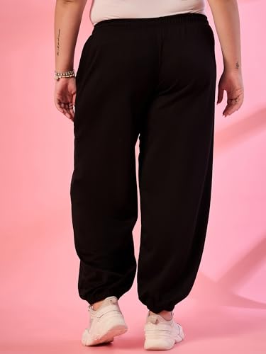 Image of ALZA Women's Cotton Oversized Joggers with Utility Pockets - Loose Fit High Waisted Track Pants for Gym, Yoga & Travel - Lightweight All-Season Lounge Sweatpants