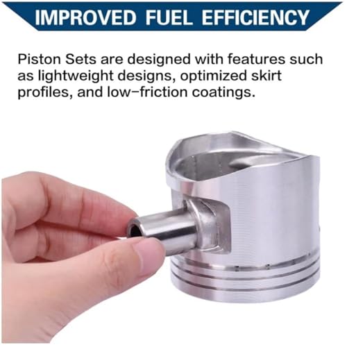 Kit segments piston moto 53mm contre perte puissance CA250 - 6