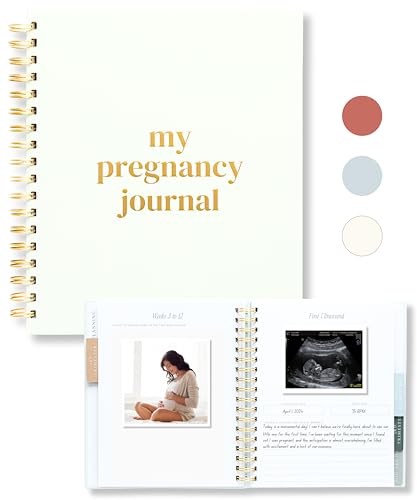 Image of Lamare Pregnancy Journal for First Time Moms – Hardcover Pregnancy Planner & Diary – Pregnancy Gift for First Time Moms – Keepsake with Prompts & Photo Slots