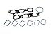 GM Genuine Parts 12691199 Upper and Lower Intake Manifold Gaskets with Throttle Body Gasket