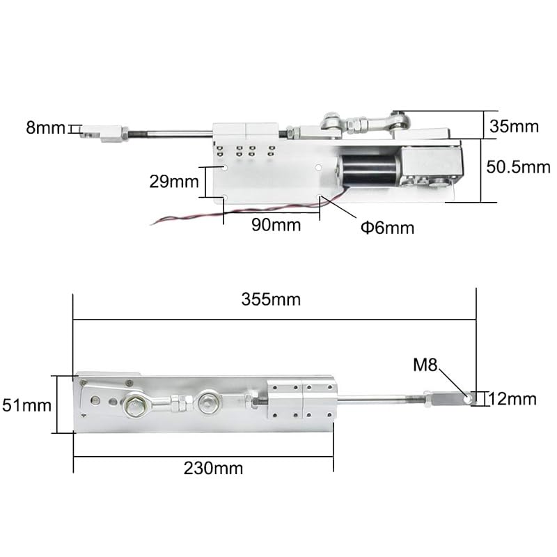 Actuador lineal para transportador casero: automatice sistemas de movimiento alternativo de 12V 3