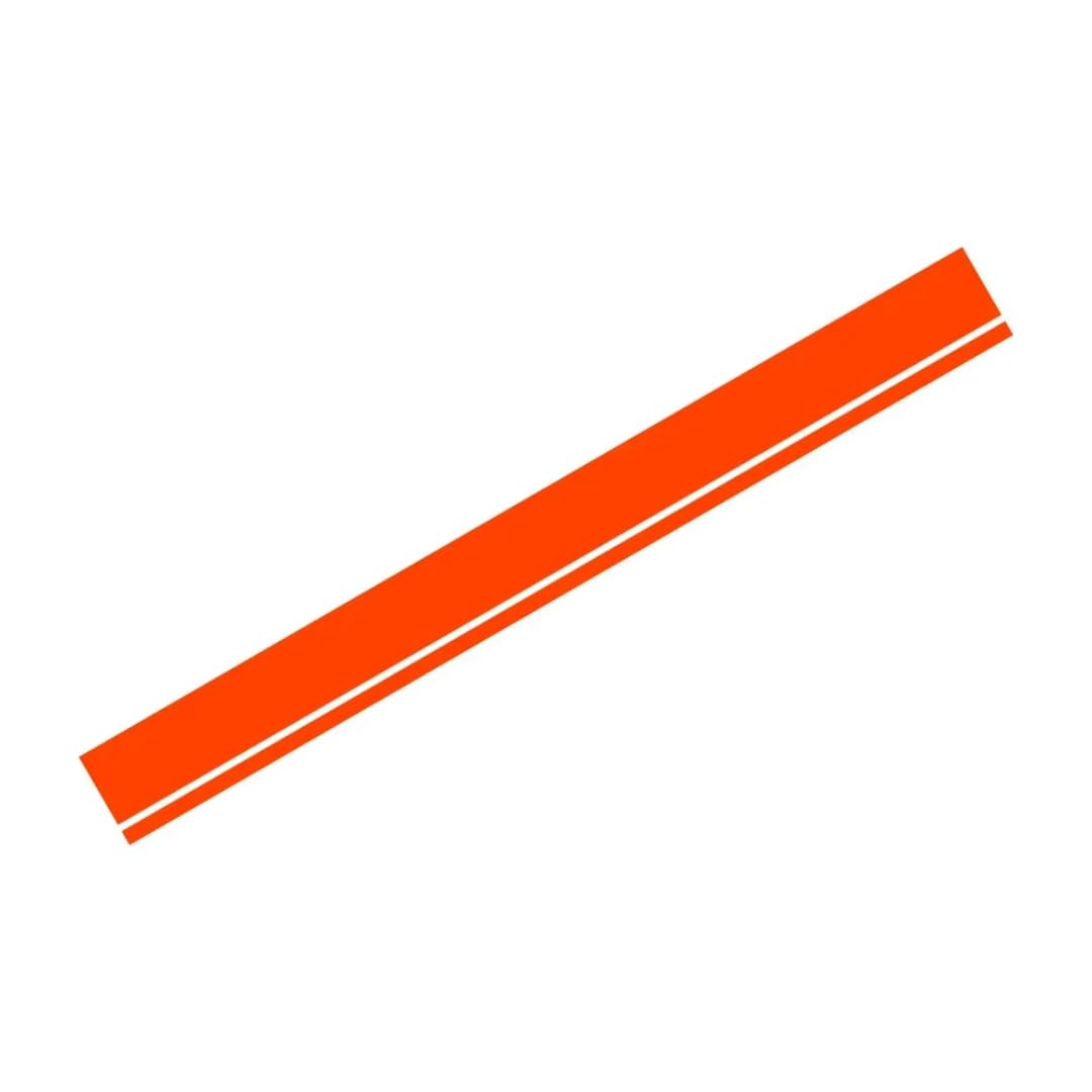 Xfaklianran for Volvo Car Hood Bonnet Sticker Decoration Graphics Decal Car Accessories(Glossy Orange)