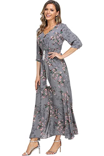 Image of Casual Summer Dresses for Women 2026 Maxi Dress Flowy Bohemian Beach Party