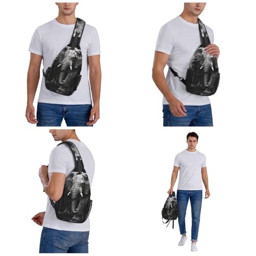 Bolso tipo bandolera deportivo para mujer y hombre negro miniatura 6