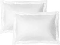 Vista 9 de iMaylex - Juego de 2 fundas para almohadas tipo sobre 100 % de algodón egipcio suave y transpirable, con aspecto de seda y acogedoras, fundas