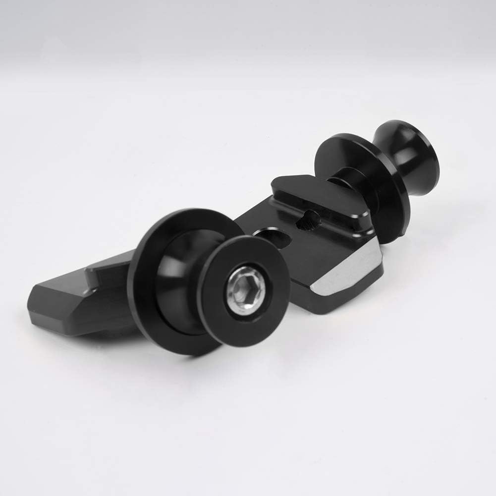 Motorcycle Rack Swingarm Spools Slider Stands Swing Arm Parking Compatible for CB650R CBR650R 19-25 CB650F CBR650F 14-19 Chain Adjuster Block (Black)