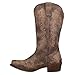 ROPER Womens Riley Scroll Embroidered Snip Toe Casual Boots Mid Calf Low Heel 1-2