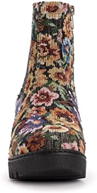 MUK LUKS Women's Vermont Essex Boots, Black Floral Review | Image 1