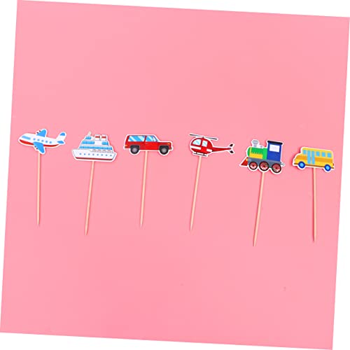 Gadpiparty 48 Pçs Decoração De Carro Para Cuartos Decoração De Bolo Decoração De Bolo Topo De Bolo P