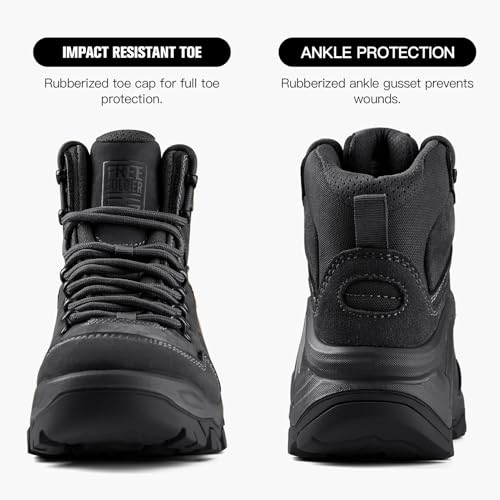 Image of FREE SOLDIER Mens Waterproof Tactical Hiking Boots Combat Work Boots Desert Military Boots